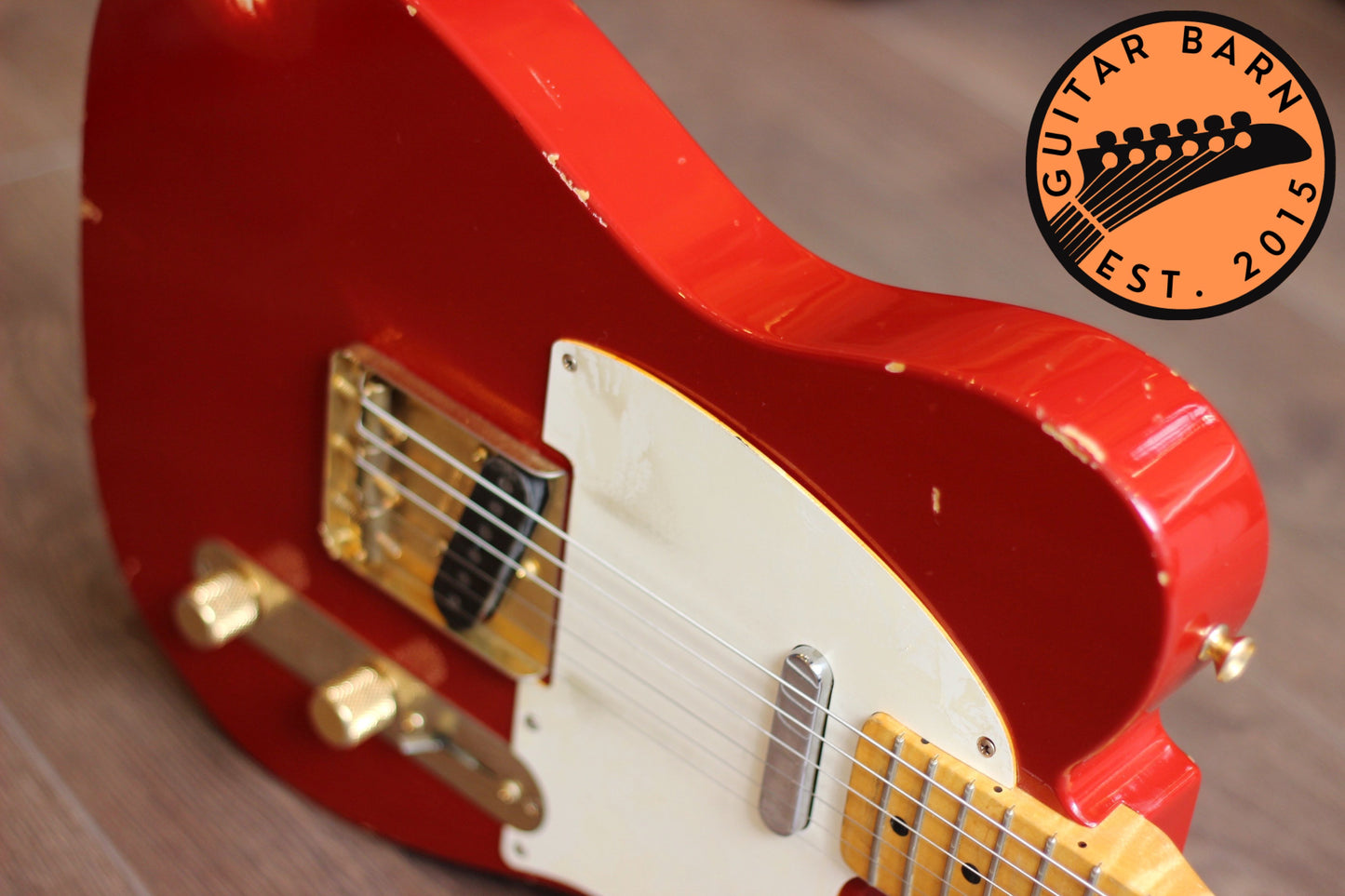 Fender Custom Esquire Relic Paul Waller Electric Guitar - Dakota Red