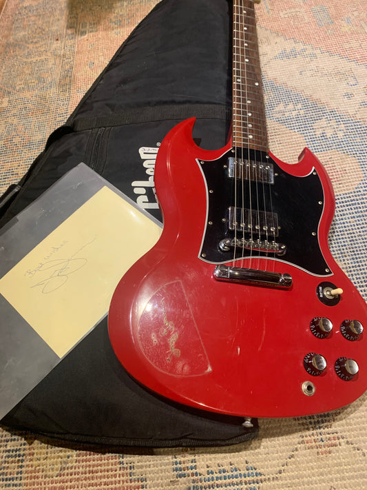 Gibson SG Special 2001 Red Signed By Tony Iommi, Pre-Loved